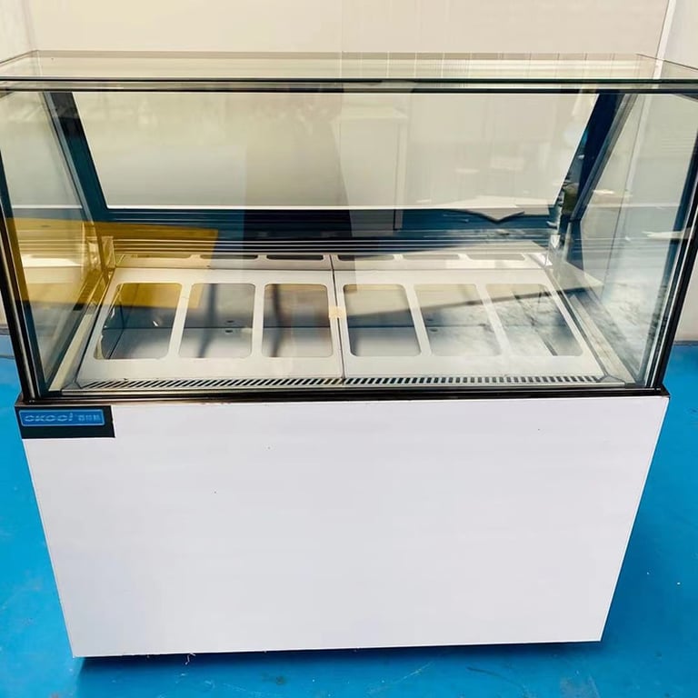 commercial ice cream cabinet