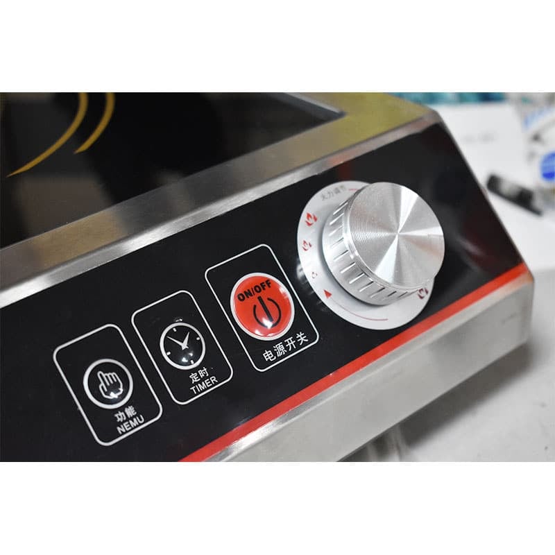 commercial portable induction cooktop control system