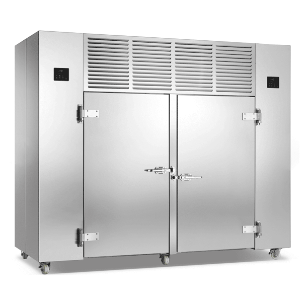 freezer ledakan stainless steel komersial