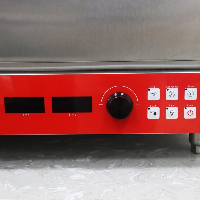 commercial steam convection oven control plate