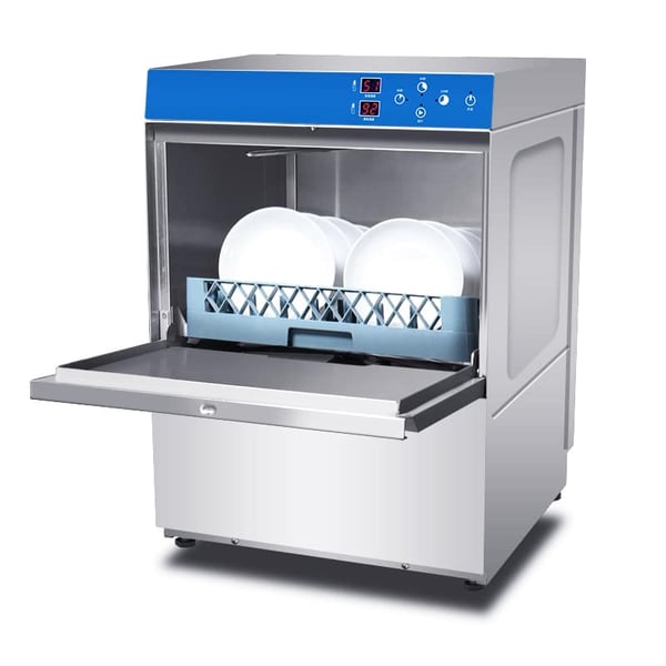 Conveyor Commercial Dishwasher CM-MAX-580HD Double-Cylinder Double-Spraying  Double-Drying Leveling Type Chefmax