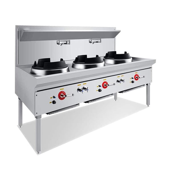 cocina wok profesional CM-NW-3BC