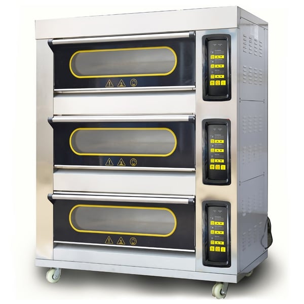 forno elétrico comercial de 3 decks e 6 bandejas para computador CM-RFL-36ED