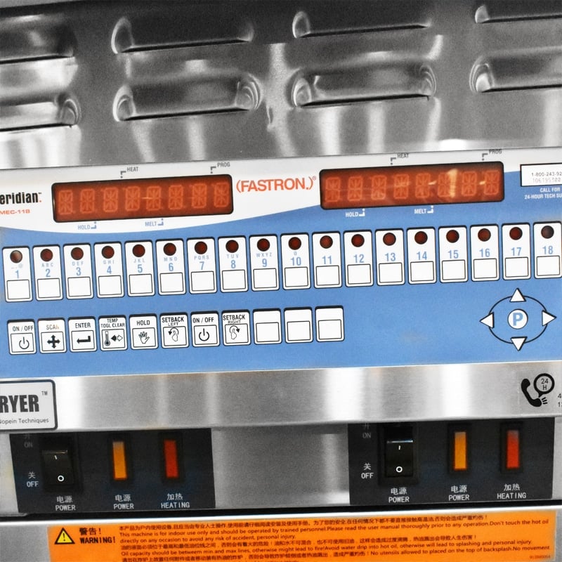 Bedienplatte NTP14ES für elektrische Bodenfritteuse mit Doppeltank