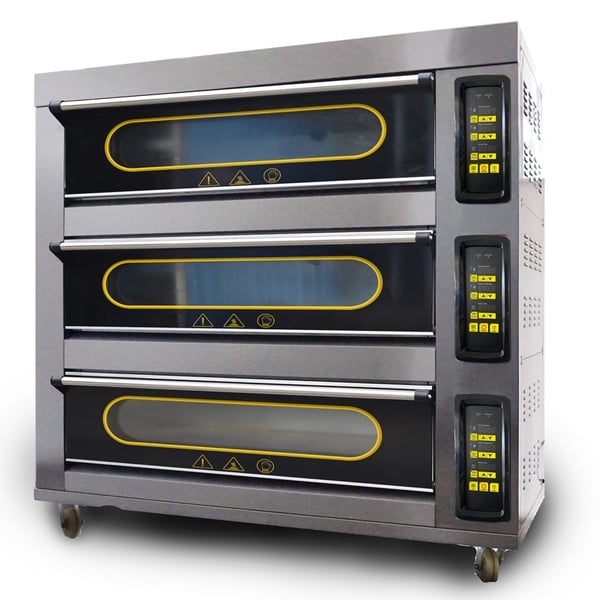 Forno elettrico professionale a 3 camere e 9 teglie di fascia alta CM-RFL-39ED