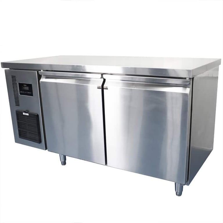 stainless steel refrigerated prep table