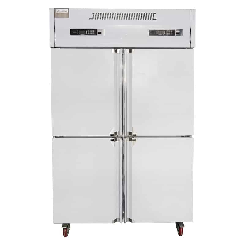 stainless steel solid door reach-In Refrigerators CM-100C2D2