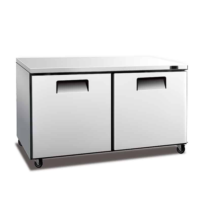 2 door undercounter fridge