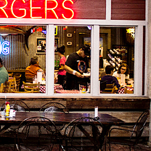 Common fast food restaurants
