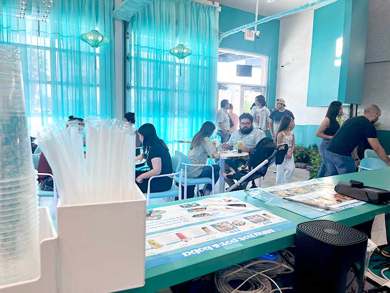 Detail of Miha restaurant chain