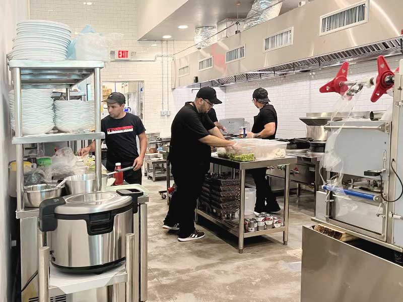 Operational restaurant chain kitchens