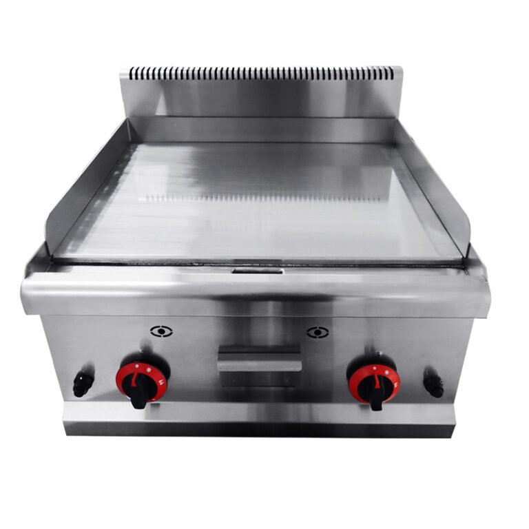 Stainless Steel Flat Top 2 Burner Grill