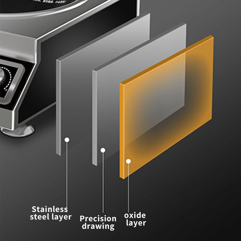 Stainless steel commercial induction cooker