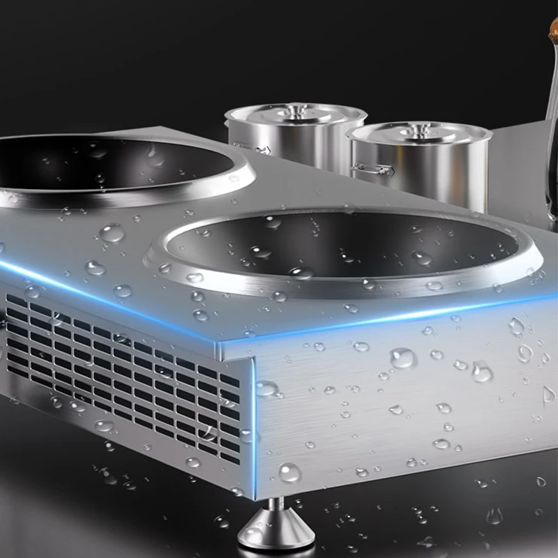 double burner commercial induction heater