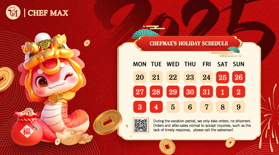 Chefmax spring holiday schedule