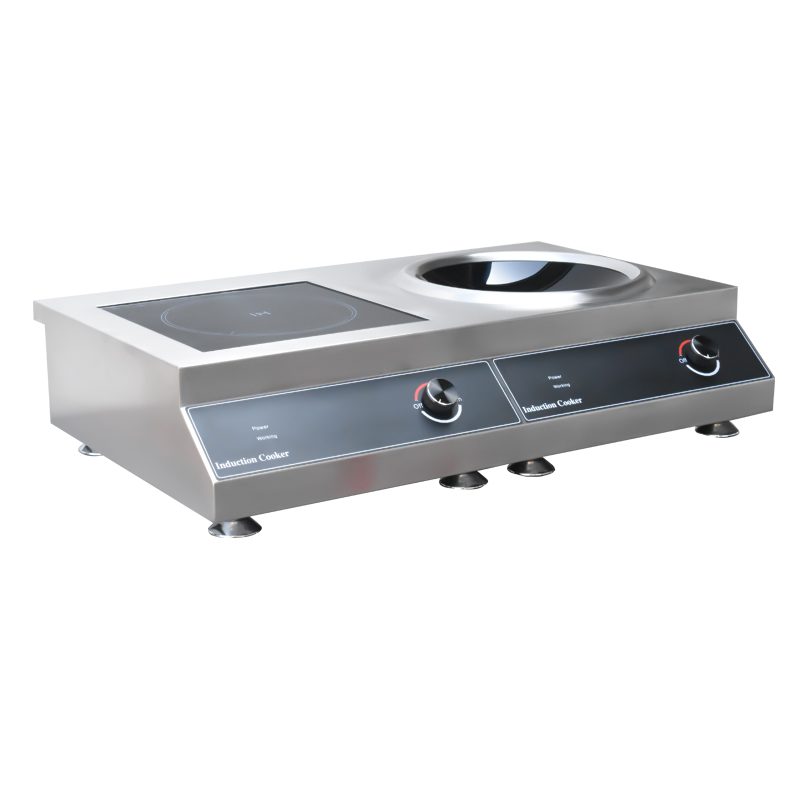 Best Commercial Induction Range CM-HJ-5000P+5000A Flat and Concave Induction  Cooker Chefmax