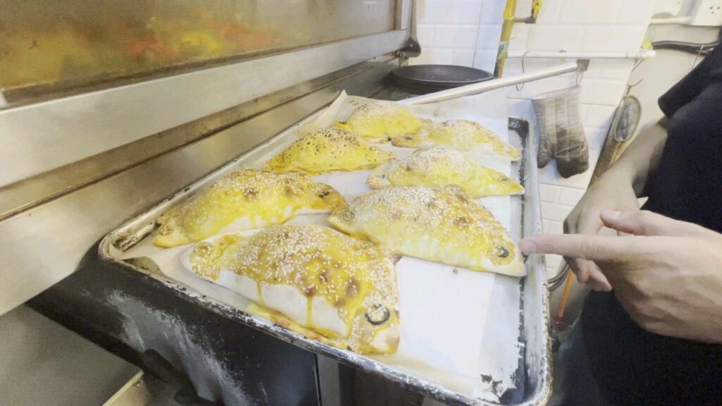 Finished grilled food