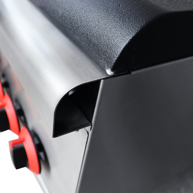 Cuisinière à soupe à gaz avec bords arrondis