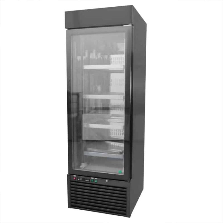 Glass Left-Hinged Door Reach-In Refrigerator