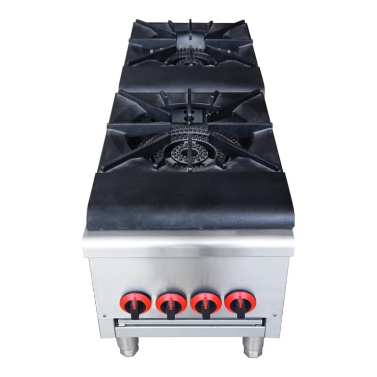 cuisinière à gaz professionnelle 2 feux à poser CM-HS-1D