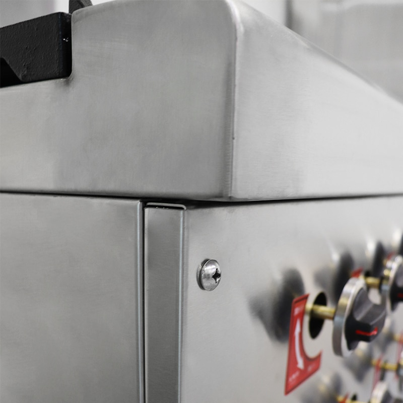 cuisinière à gaz professionnelle Bords arrondis CM-OB-4-A