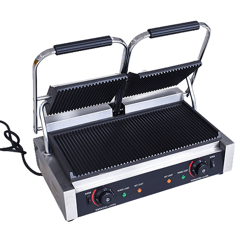 Commercial Double Panini Press Grill