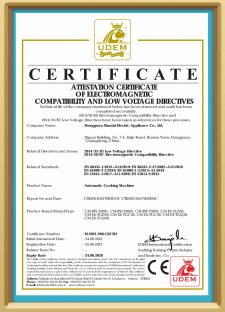 Chứng chỉ Chefmax Chứng chỉ Máy nấu ăn