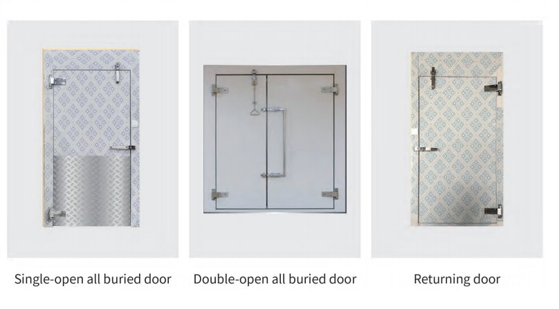 冷凍両開きドアで歩く